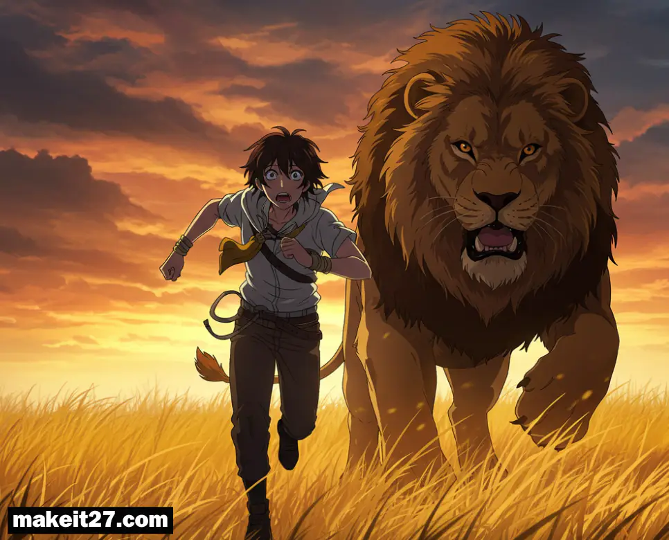 사자한테 쫓기는 꿈