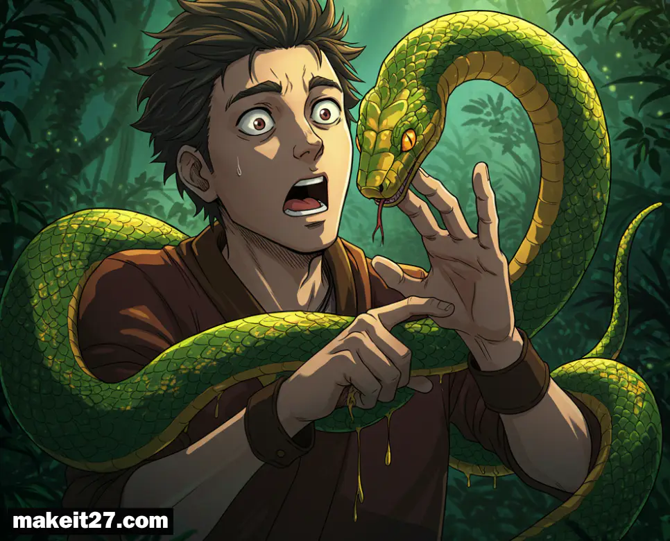 뱀한테 손 물리는 꿈