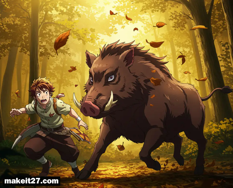 멧돼지가 달려드는 꿈, 멧돼지 잡는 꿈, 새우 먹는 꿈: 꿈 해몽