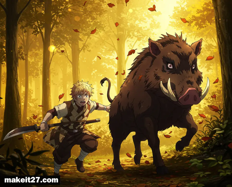 멧돼지가 달려드는 꿈